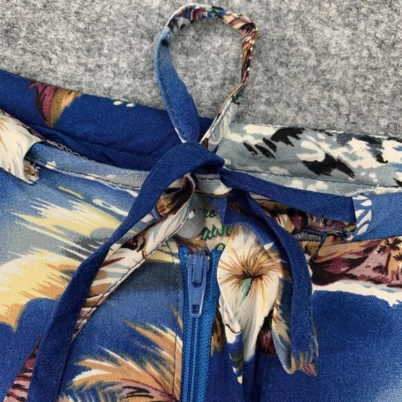 Vintage Hilo Hattie Hawaiian Crop Pants Womens XS Extra Small Drawstring Relaxed - Picture 4 of 12